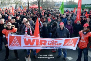 Warnstreik der IG Metall in Dortmund.