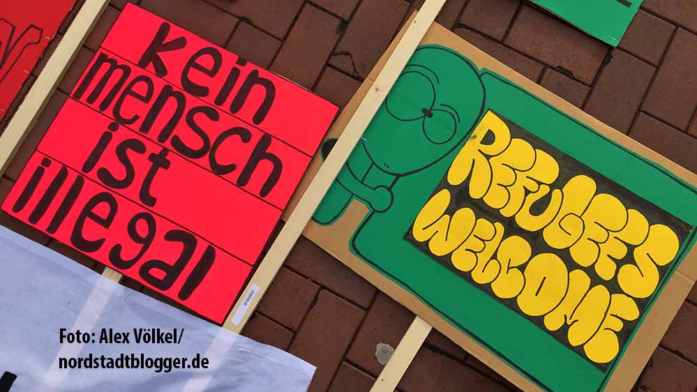 Solidarität mit Flüchtlingen standen im Mittelpunkt der Refugees Welcome Demo in Dortmund.