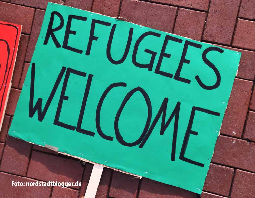 Solidarität mit Flüchtlingen standen im Mittelpunkt der Refugees Welcome Demo in Dortmund.