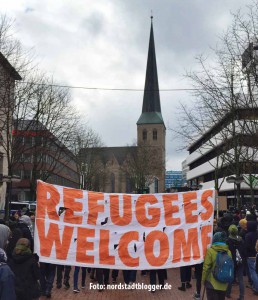 Solidarität mit Flüchtlingen stand im Mittelpunkt der Refugees Welcome Demo in Dortmund.