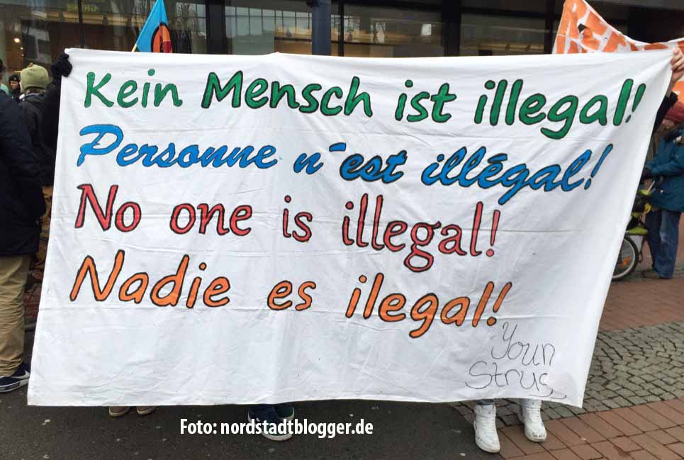 Solidarität mit Flüchtlingen standen im Mittelpunkt der Refugees Welcome Demo in Dortmund.