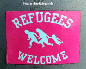 Solidarität mit Flüchtlingen standen im Mittelpunkt der Refugees Welcome Demo in Dortmund.