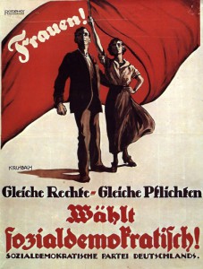 Wahlplakat der SPD zur Nationalversammlung, 1919. Foto: Friedrich-Ebert-Stiftung
