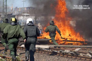 Gewaltsame versuchten Autonome Antifa den Neonaziaufmarsch am 1. Mai 2007 zu verhindern.