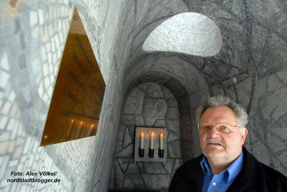 Wolfgang Asshoff in der Krypta in der Bittermark. Archivbild: Alex Völkel