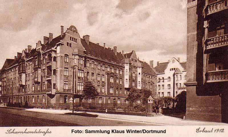 Der Hausbestand von Spar und Bau im Bereich der Scharnhorststraße wurde 1912 erbaut. Archiv: Klaus Winter