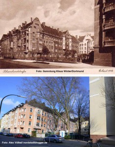 Der Hausbestand von Spar und Bau im Bereich der Scharnhorststraße wurde 1912 erbaut. Archiv: Klaus Winter