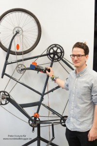 Kein Fahrrad, sondern Wanduhr