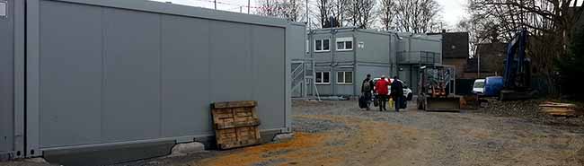 Das Flüchtlingsheim in Wickede ist eines von mehreren Containerquartieren.