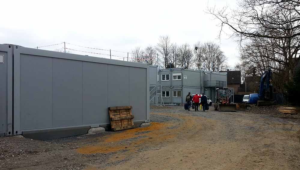 Das Flüchtlingsheim in  Wickede ist eines von mehreren Containerquartieren.