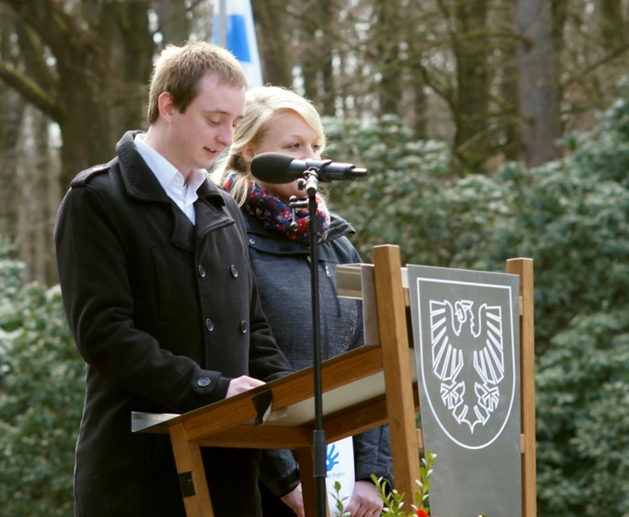 Gedenkfeier für die Karfreitagsmorde in der Bittermark. Foto: Helmut Vossgraff