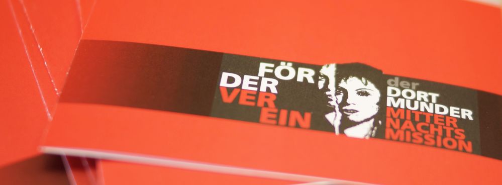 Flyer des Fördervereins Dortmunder Mitternachtsmission