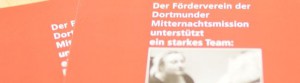 Flyer des Fördervereins Dortmunder Mitternachtsmission