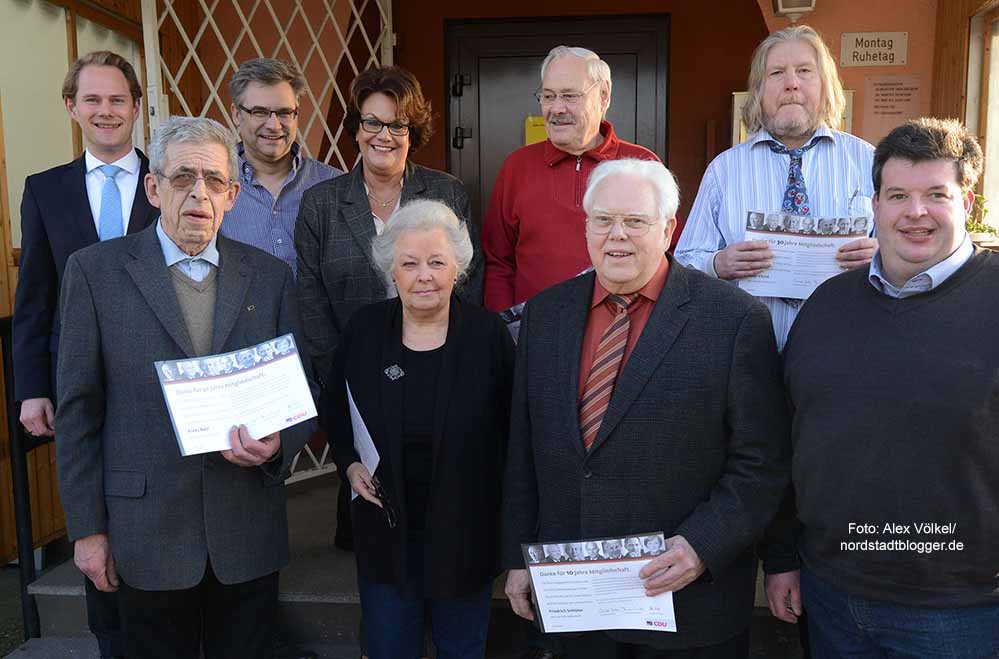 Die Nordstadt-CDU hat ihre Jubilare geehrt. Foto: Alex Völkel