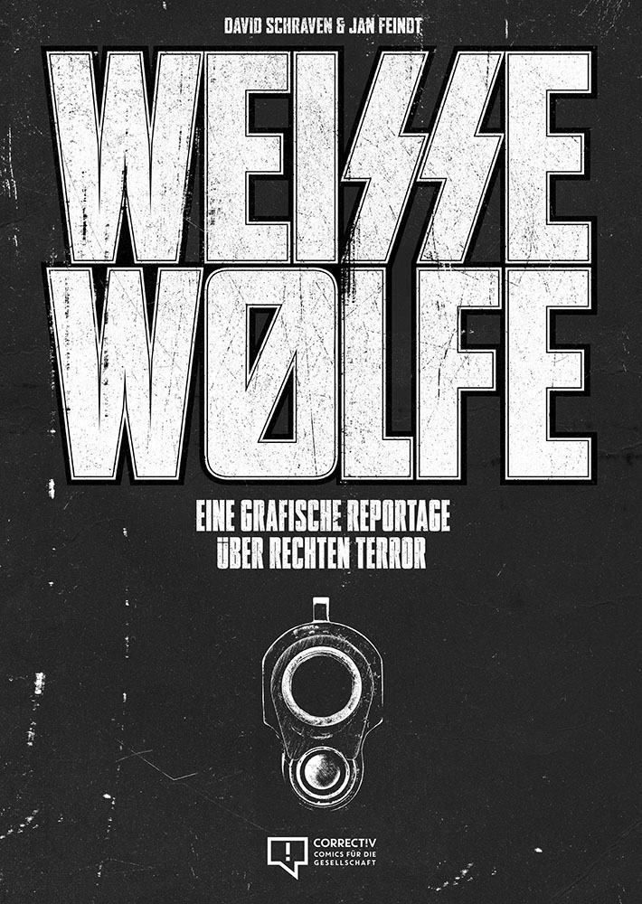 Weisse Wölfe. Eine grafische Reportage über Rechten Terror von David Schraven und Jan Feindt. Copyright: Theater Dortmund/Jan Feindt