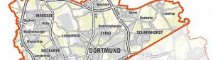 Das Programmgebiet von „Nordwärts“ wird sieben Stadtbezirken von Dortmund ganz oder teilweise enthalten.