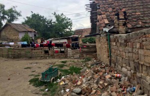 Prekäre Lebensverhältnisse wie in diesem Roma-Ghetto bei Heimatstadt veranlassen die Menschen zum Auswandern.