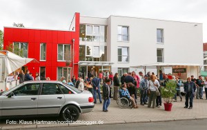 Eröffnung des AWO-Wohnhauses Hirtenstraße. Vorderansicht