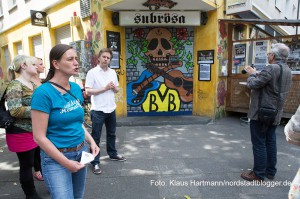 Nordwärts: Wanderung durch das Hafen-Quartier mit Quartiersmanagerin Heike Schulz. Subrosa