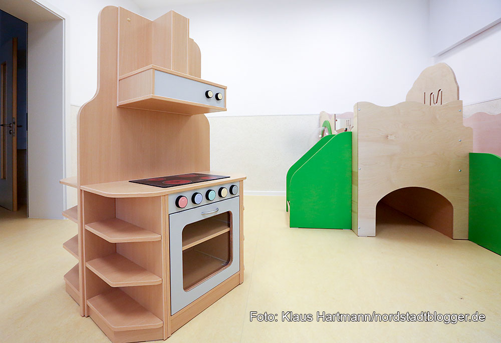 Montag kommen die Kinder: Der neue Nordstadt-Kindergarten an der