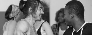 Probe des Tanz- und Theaterprojektes Sugar-Snap-Paradise