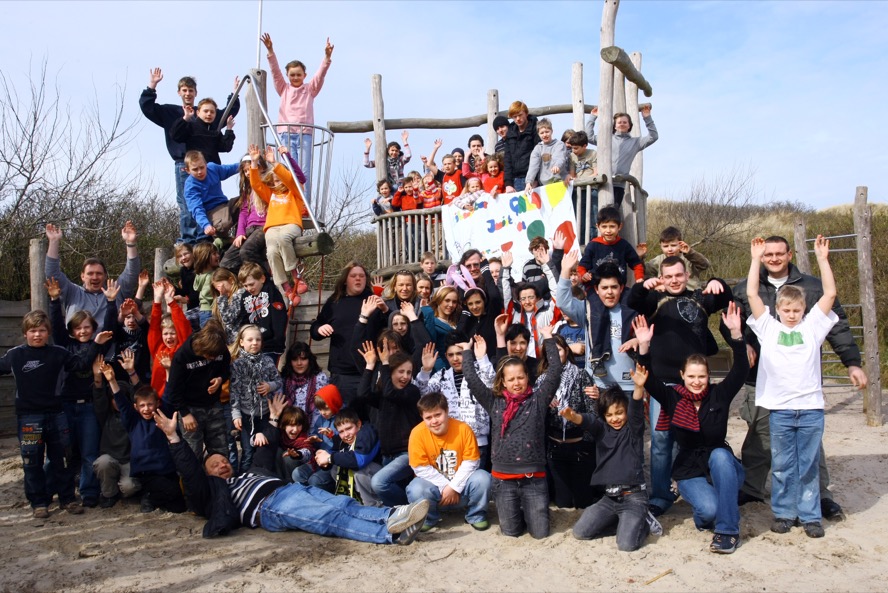 Ostern 2008 im Schnee auf der Nordseeinsel Juist beim FFD - Ferienfreizeitdienst.