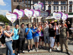 Erstmals fand der CSD auf dem Friedensplatz statt. Das kam gut an.