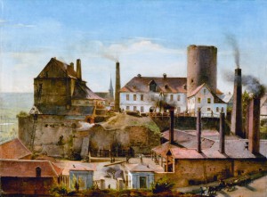 Alfred Rethel, Die Harkortsche Fabrik auf Burg Wetter, um 1834, Foto: Madeleine-Annette Albrecht/MKK