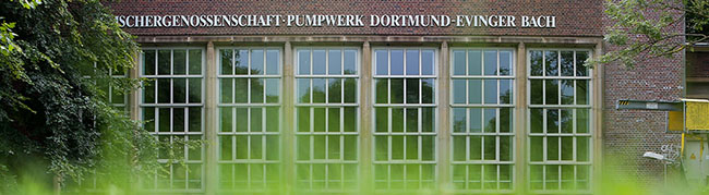 Tag des offenen Denkmals. Handwerk, Technik, Industrie, am 13. September 2015. Pumpwerk Evinger Bach am Fredenbaum