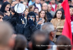 Protest gegen Nazihetze auf der Kampstraße und am Westentor