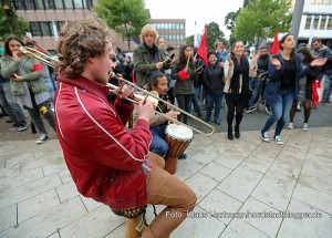 Protest gegen Nazihetze auf der Kampstraße und am Westentor