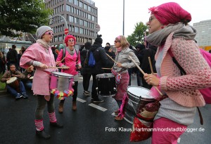 Protest gegen Nazihetze auf der Kampstraße und am Westentor
