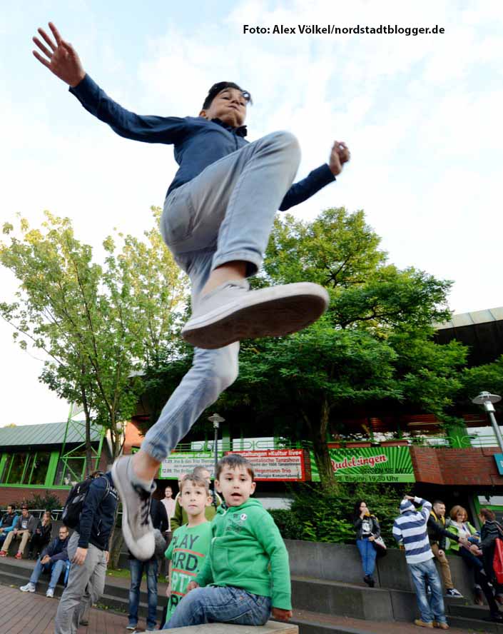 DKH und AWO hatten die Block-Party mit einem Sport-, Musik- und Kreativprogramm organisiert.