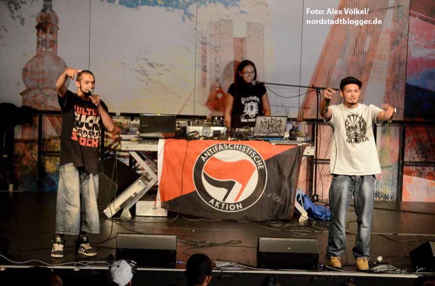 Die Gipsy Mafia setzte klare antifaschistische und antikapitalistische Akzente.