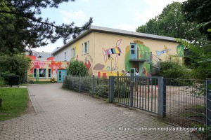 Die Kindertagesstätte gegenüber des Dietrich-Keuning-Haus
