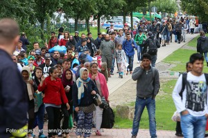 Die Flüchtlinge sind in Dortmund angekommen