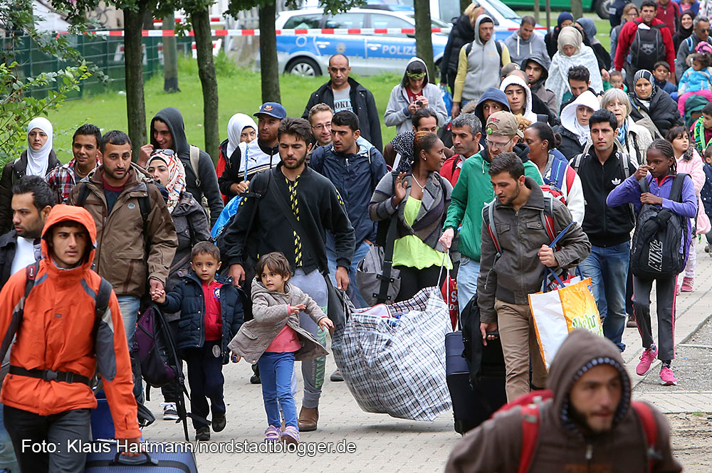 Die Flüchtlinge sind in Dortmund angekommen