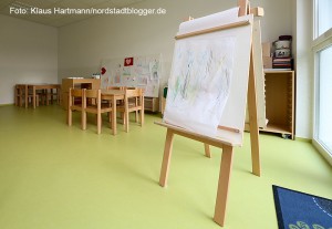 Kindertagesstätte Roland in der Rolandstraße. Kreativ-Bereich