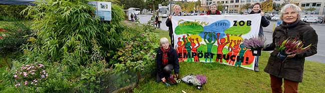 Die Initiative Garten statt ZOB blickt auf ein vierjähriges Bestehen zurück.