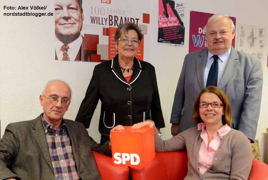 Armin Jahl und Nadja Lüders wollen im Parlament sitzen bleiben, Gerda Kieninger und Guntram wollen gehen.