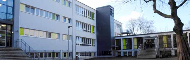 Die Bauarbeiten an der Anne-Frank-Gesamtschule gehen gut voran.