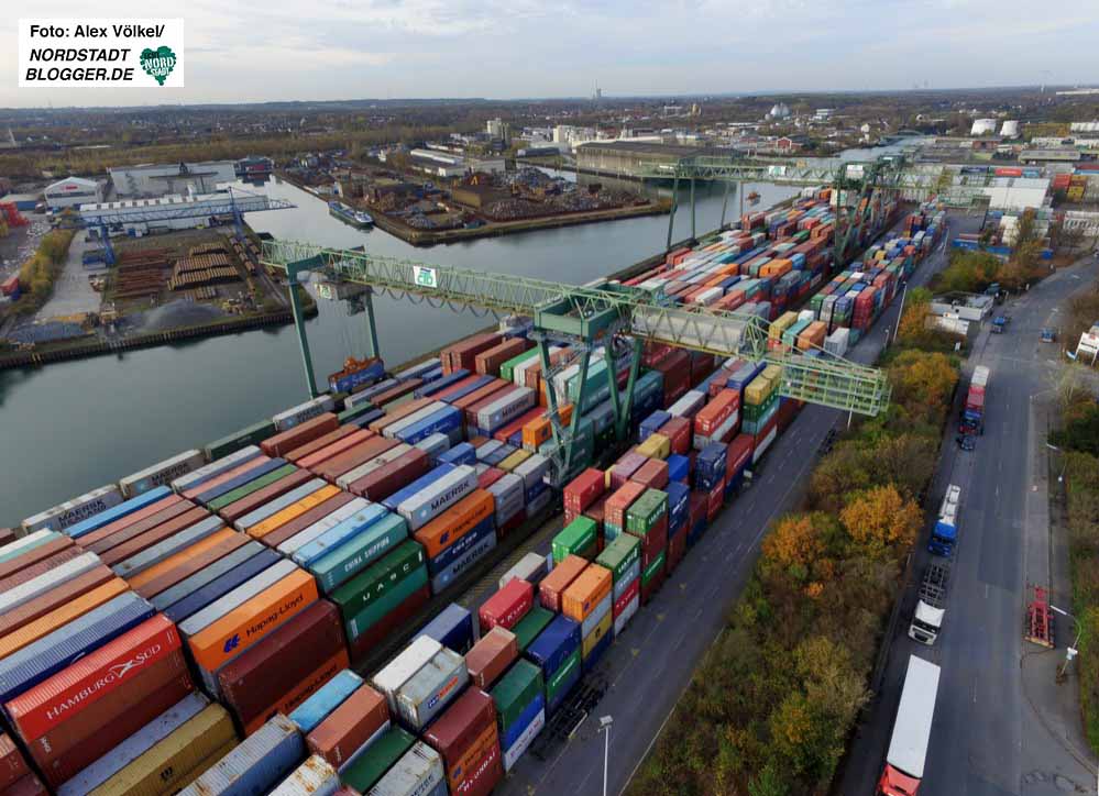 Das Container-Terminal Dortmund (CTD) platzt aus allen Nähten. Der Hafenbahnhof soll Entlastung bringen.