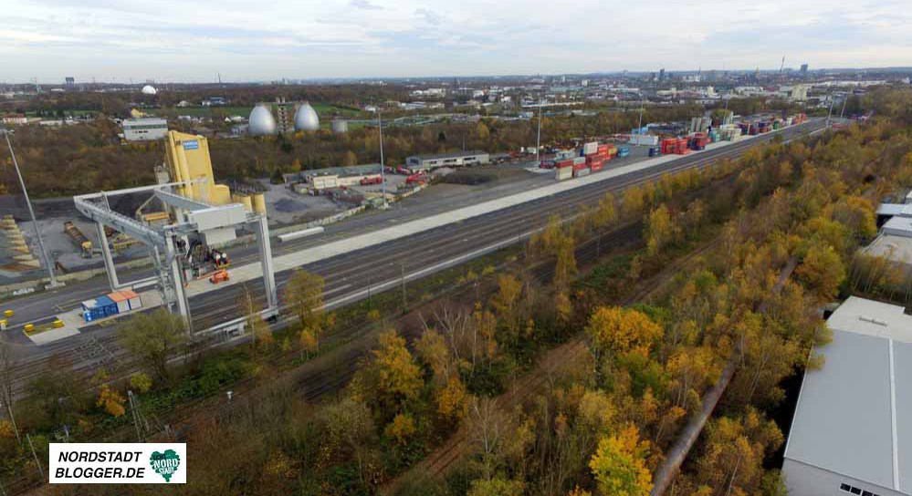 Der neue Hafenbahnhof ist fast fertig. Rund 100.000 Ladeeinheiten sollen hier im ersten Bauabschnitt pro Jahr umgeschlagen werden.