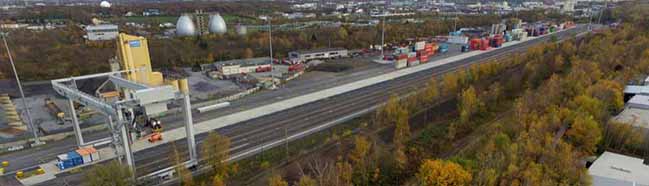 Der neue Hafenbahnhof ist fast fertig. Rund 100.000 Ladeeinheiten sollen hier im ersten Bauabschnitt pro Jahr umgeschlagen werden.