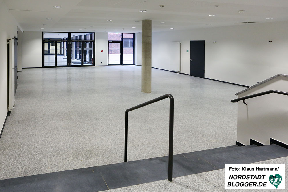Erste Einblicke in Robert-Bosch- und Robert-Schuman-Berufskolleg am Dortmunder U. Die zukünftige Cafeteria