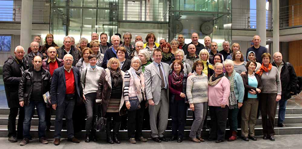 Eine Delegation der Dortmunder Tafel besuchte Thorsten Hoffmann im Bundestag.