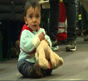 Mehr als 100 Kinder waren im Zug dabei - darunter auch große Familien.