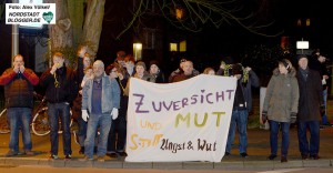 Gegen die Neonazi-Demo formierte sich in Mengede auch Protest aus der Bürgerschaft.