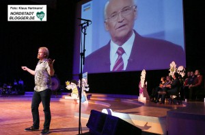 Das Finale der Deutschen Meisterschaften im Science Slam im Konzerthaus. Christian Krumm (Geschichte/Essen): IM Schatten von morgen oder: Lernen wir aus der Geschichte?