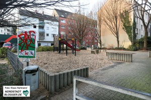 Verein Kinderlachen spendet 100.000 Euro für die Sanierung von Kinderspielplätzen in der Nordstadtstadt. Spielplatz Alsenstraße